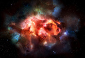 Antetum nebula, звезды, туманность, universe, созвездие