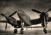 Lockheed p38, самолёт, авиация