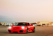 Ferrari, свет, аэродром, f-430, фары