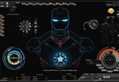 компьютер, железный человек, Iron man, shield