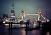 англия, Лондон, великобритания, тауэрский мост, темза