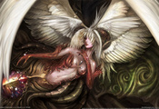 wings, Lineage 2 goddess of destruction, game wallpapers, girl, angel or de ...