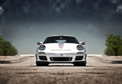 997, white, gt3, белый, Porsche, rs 4.0, небо, 911, порше