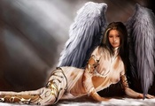 фэнтези, ангел, девушка, крылья
