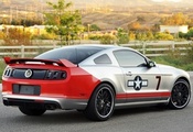 red tails, Ford, gt, купе, гт, вид сзади, мустанг, форд, mustang