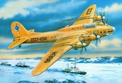 Арт, четырехмоторный, тяжелый, советский, самолет, пе-8
