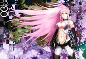 абстракция, megurine luka, девушка, vocaloid, наушники, Арт абстракция, megurine luka, девушка, vocaloid, наушники, Арт