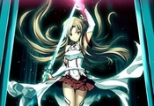sword art online, fujimaru, Арт, yuuki asuna, оружие, меч, аниме, девушка
