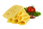 Сыр, зелень, помидор, чеснок