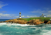 маяк, Ribadeo, испания, spain, море, остров маяк, Ribadeo, испания, spain, море, остров