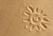 минимализм, песок, креатив, солнце, лето, море, отдых