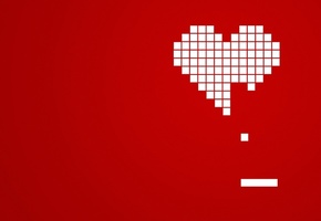 сердце, Красный, кубики