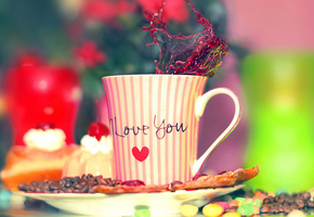 i love you, Чашка, кофе