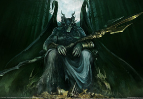 рога, демон, крылья, King arthur 2, the role - playing wargame, монстр