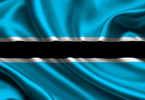 Botswana, Satin, Flag