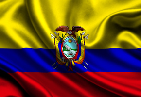 Ecuador, Satin, Flag
