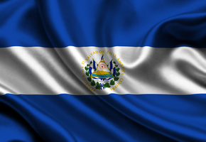 El Salvador, Satin, Flag