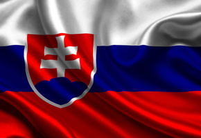 Slovakia, Satin, Flag