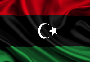 Libya, satin, flag