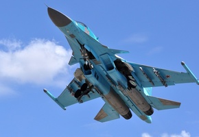 Су-34, бомбардировщик, самолет
