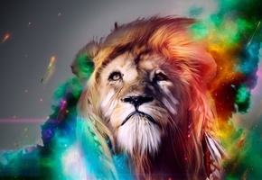лев, креатив, цвета