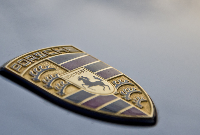 лошадь, Porsche, капот, щит, логотип