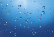 Минимализм, капля, под водой, вода, капли, океан, фоновые обои, пузыри, мор ...