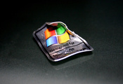 Windows xp, макро, минимализм, логотип