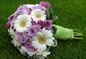 Flower, cool, flowers, bouquet, elegantly, beautiful, lovely, rose, wedding, nice, roses, gerberas