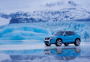 лед, зима, Volkswagen