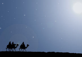 вифлеем, дары, путешествие, звезда, подарки, волхвы, дорога, Рождество, путь, верблюды