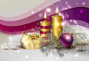 decoration, beautiful, delicate, cool, colors, candle, candles, balls, Ball, christmas, box, beauty