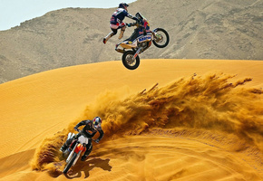 Кроссовые, мотокросс, мотоциклы, пустыня, песок