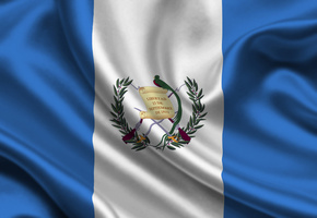 Guatemala, Satin, Flag