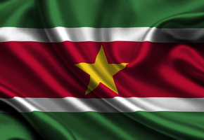 Suriname, Satin, Flag