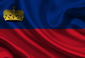 Liechtenstein, Satin, Flag