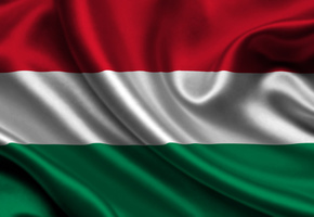 Hungary, satin, flag