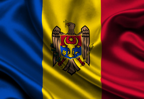Moldova, satin, flag